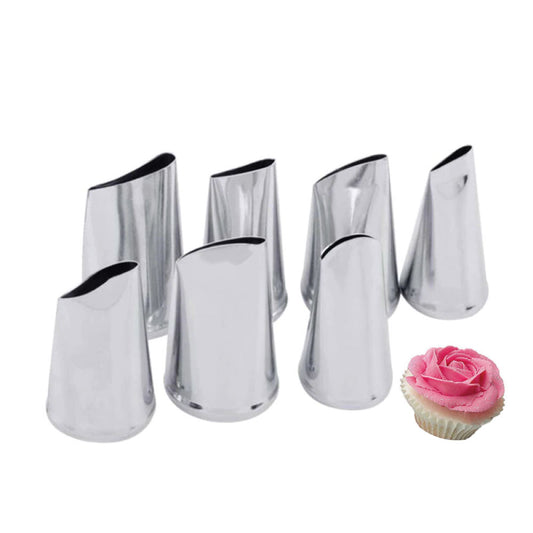 Cake Decorating Icing Piping Rose Petal Nozzle Set of 7