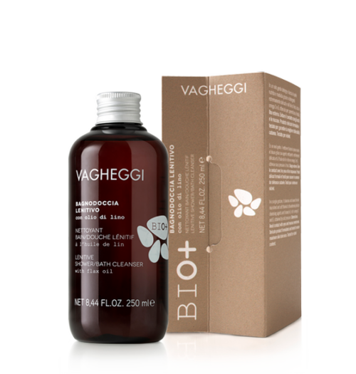 VAGHEGGI BIO+ Lenitive bath/shower cleanser with linseed oil 250ml