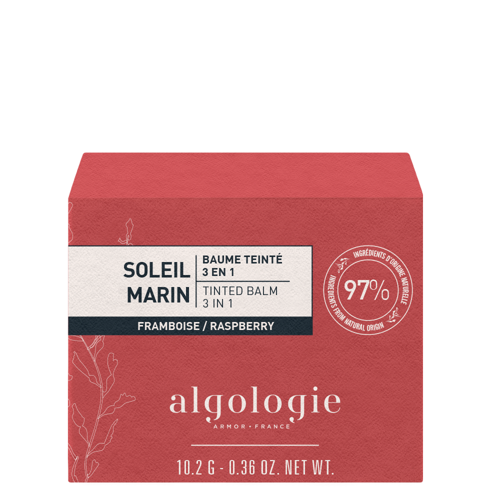 ALGOLOGIE Gamme Soleil Marin Tinted Balm 3 In 1 Raspberry 10.2g