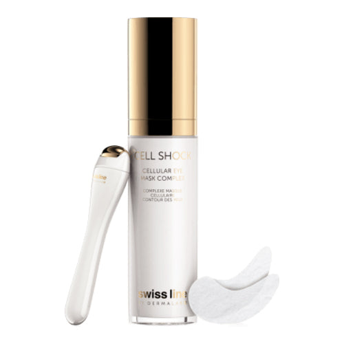 SWISSLINE CELL SHOCK Cellular Eye Mask Complex 30ml (Eye pads & Roller included)