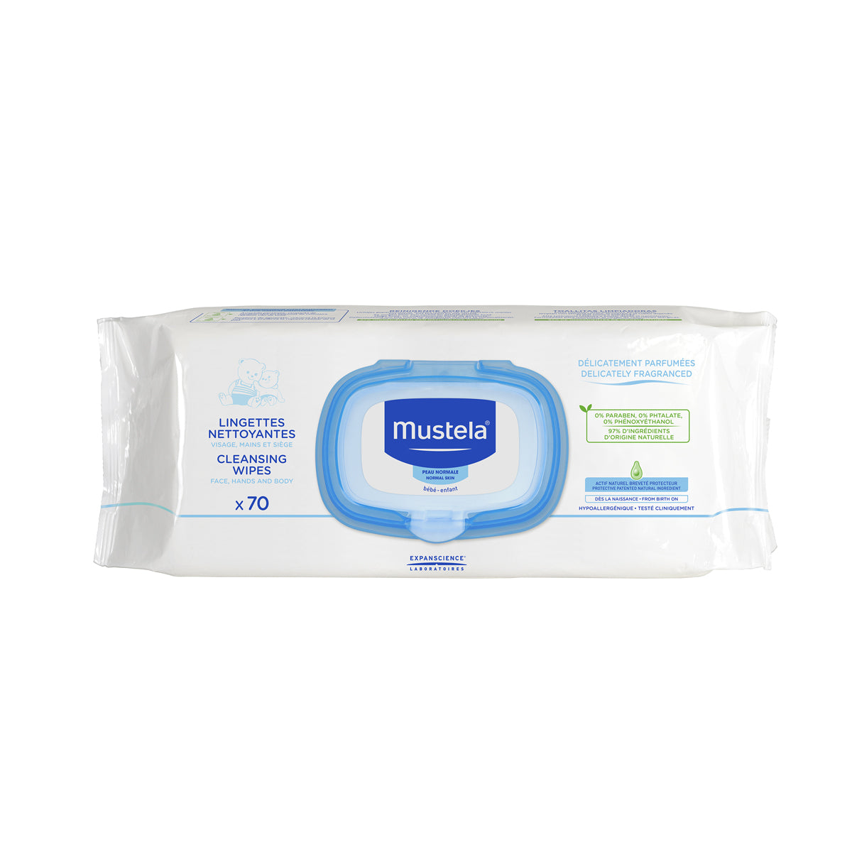 MUSTELA Cleansing Wipes 70pcs