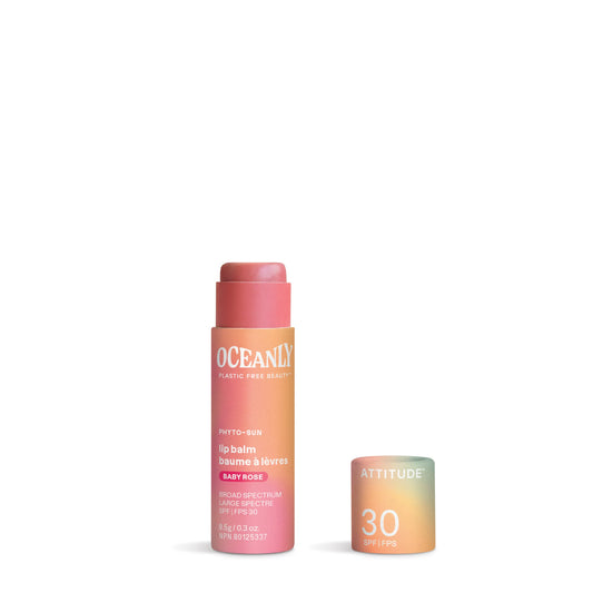 ATTITUDE OCEANLY • PHYTO-SUN Lip Balm SPF 30 – Baby rose 8.5g