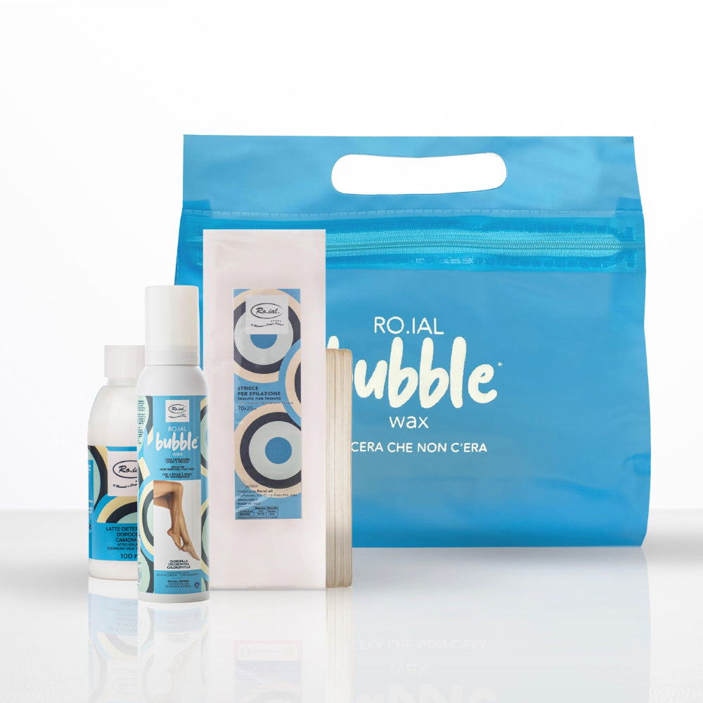 VAGHEGGI RO.IAL BUBBLE WAX Depilation Travel Kit - Blue for Sensitive Skin