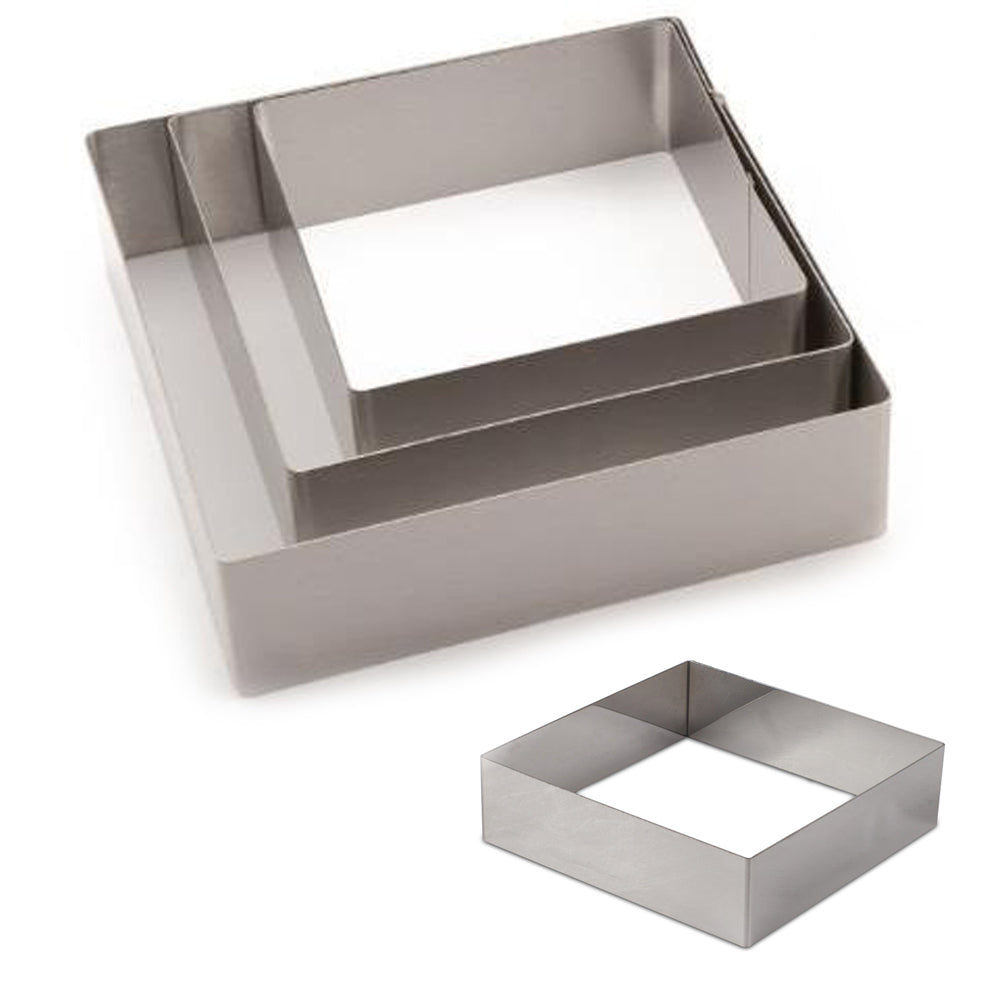 Cake Rimg Stainless Steel Series Deluxe Square Cake Ring 2
