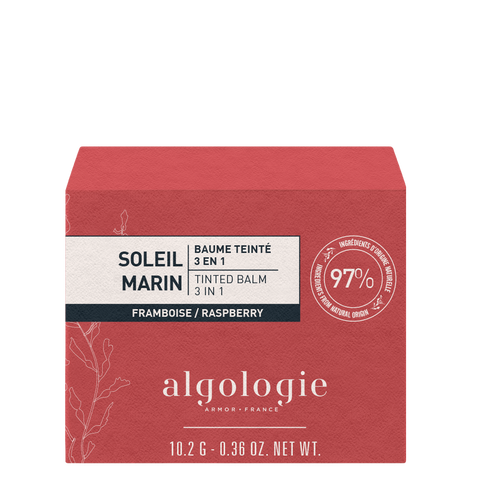 ALGOLOGIE Gamme Soleil Marin Tinted Balm 3 In 1 Raspberry 10.2g